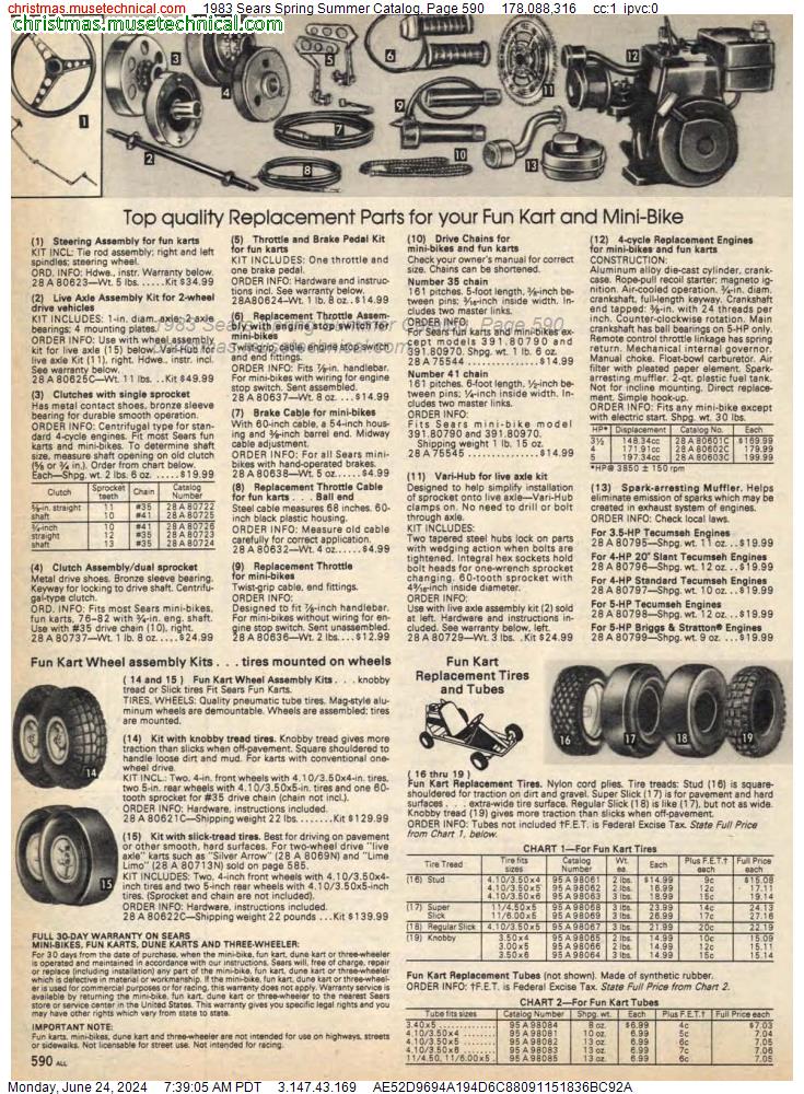 1983 Sears Spring Summer Catalog, Page 590