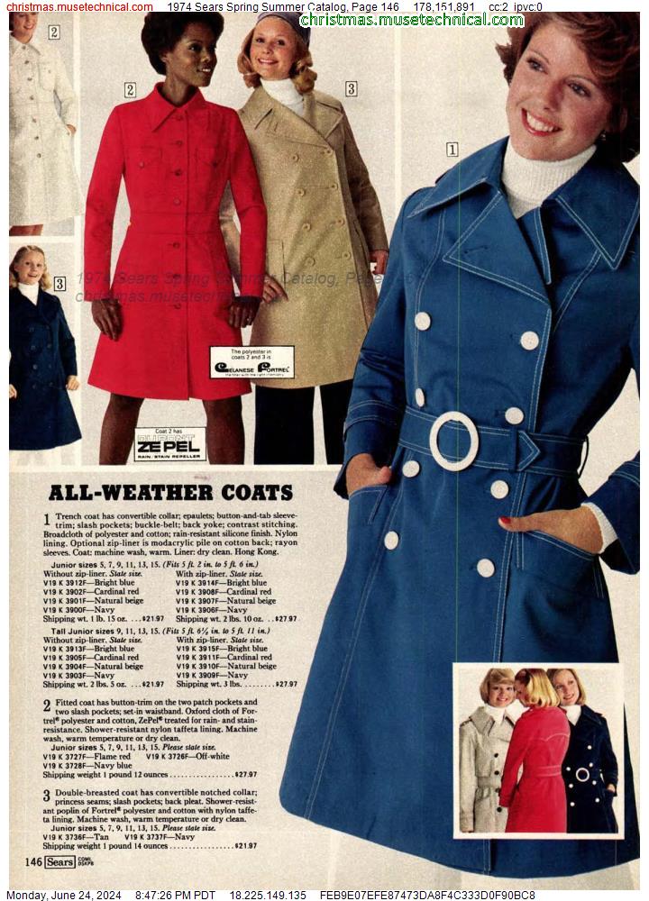 1974 Sears Spring Summer Catalog, Page 146