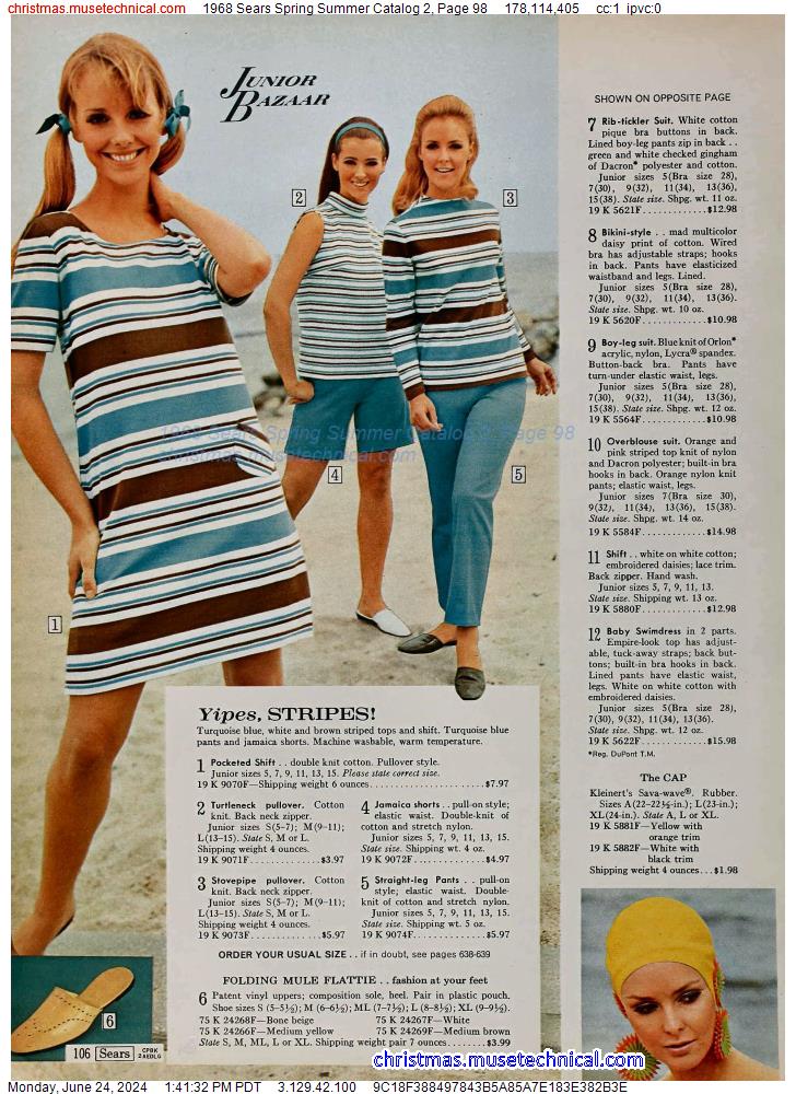 1968 Sears Spring Summer Catalog 2, Page 98
