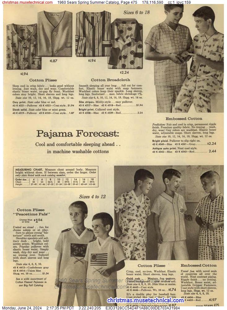 1960 Sears Spring Summer Catalog, Page 475