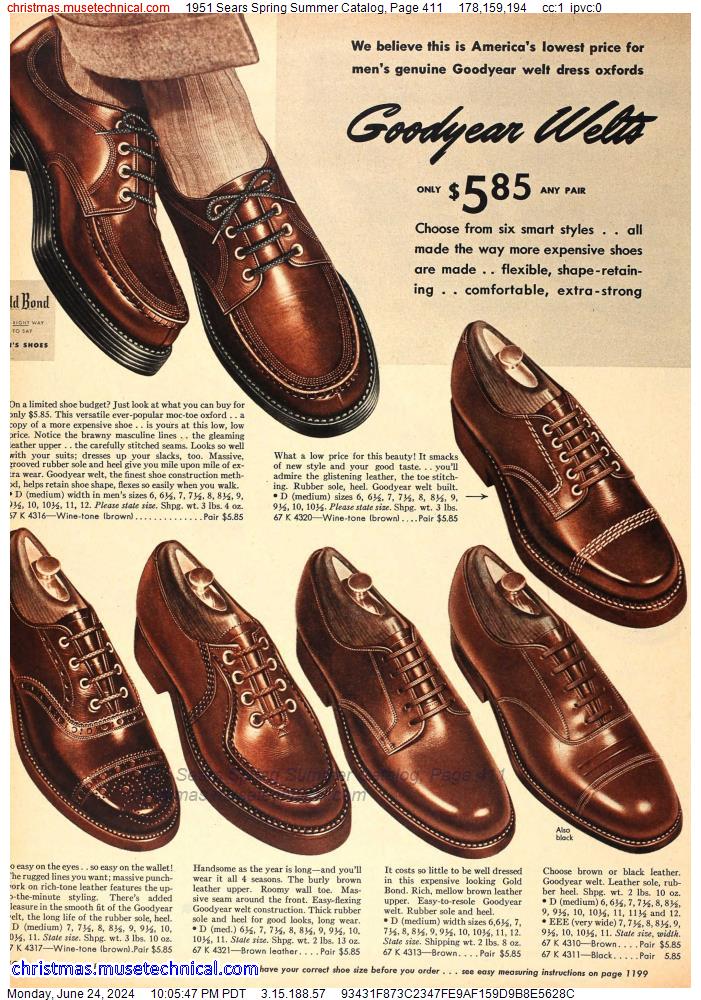 1951 Sears Spring Summer Catalog, Page 411