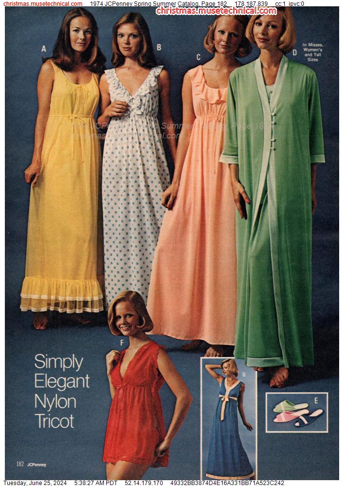 1974 JCPenney Spring Summer Catalog, Page 182