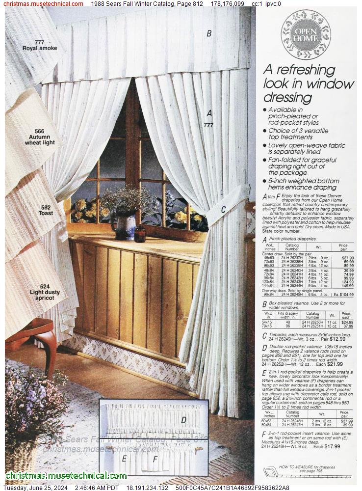 1988 Sears Fall Winter Catalog, Page 812