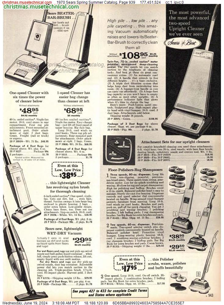 1970 Sears Spring Summer Catalog, Page 939