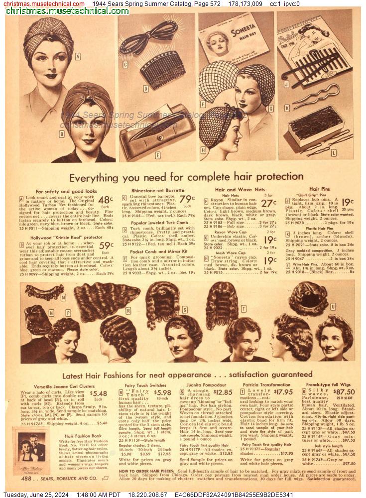 1944 Sears Spring Summer Catalog, Page 572