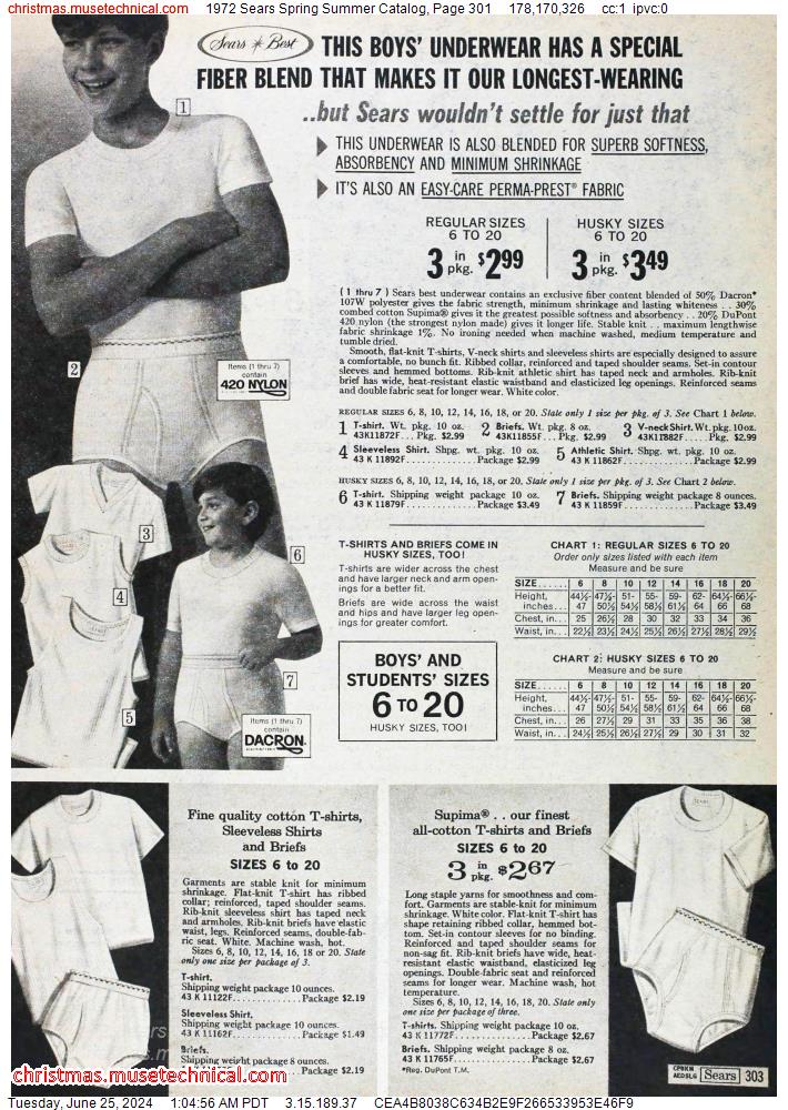 1972 Sears Spring Summer Catalog, Page 301