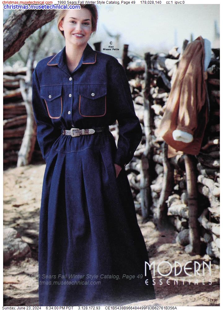 1990 Sears Fall Winter Style Catalog, Page 49