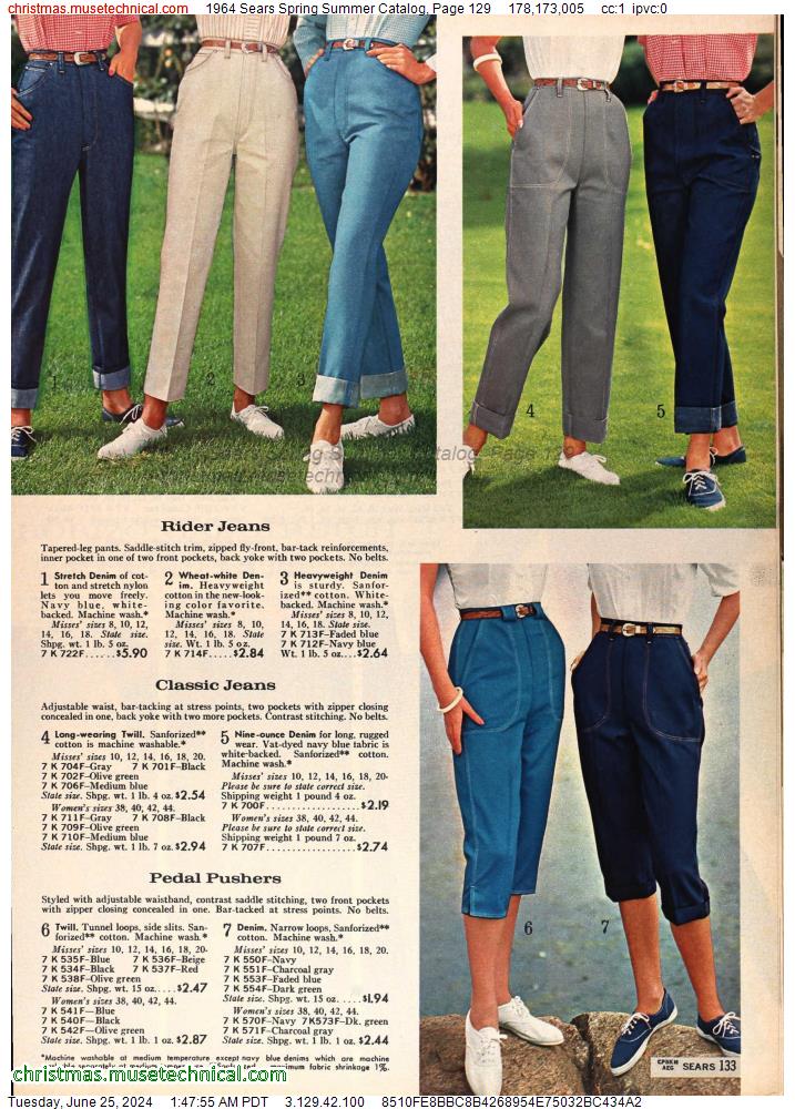 1964 Sears Spring Summer Catalog, Page 129