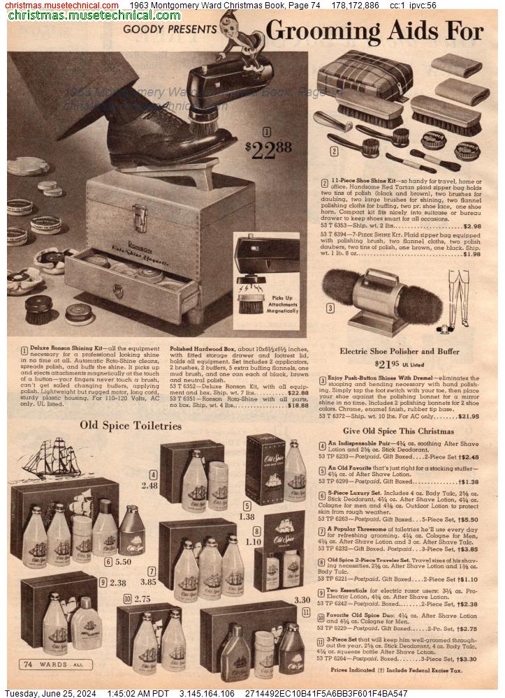 1963 Montgomery Ward Christmas Book, Page 74