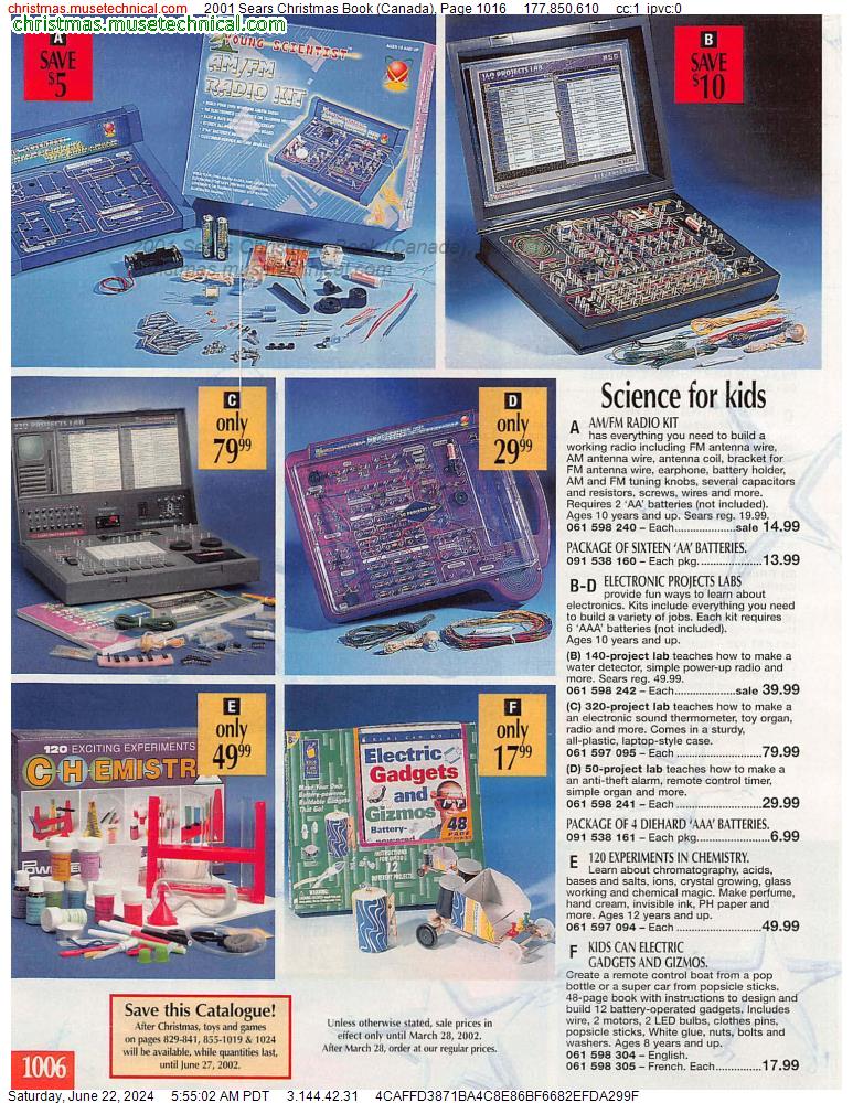 2001 Sears Christmas Book (Canada), Page 1016