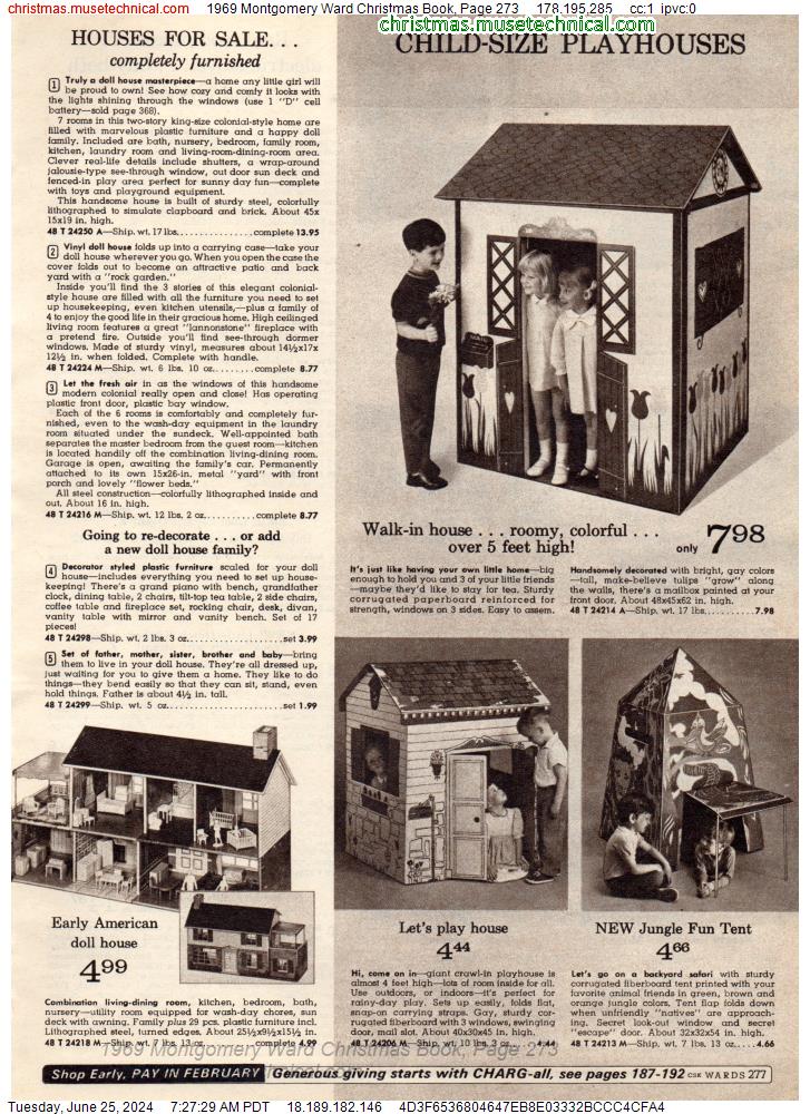 1969 Montgomery Ward Christmas Book, Page 273