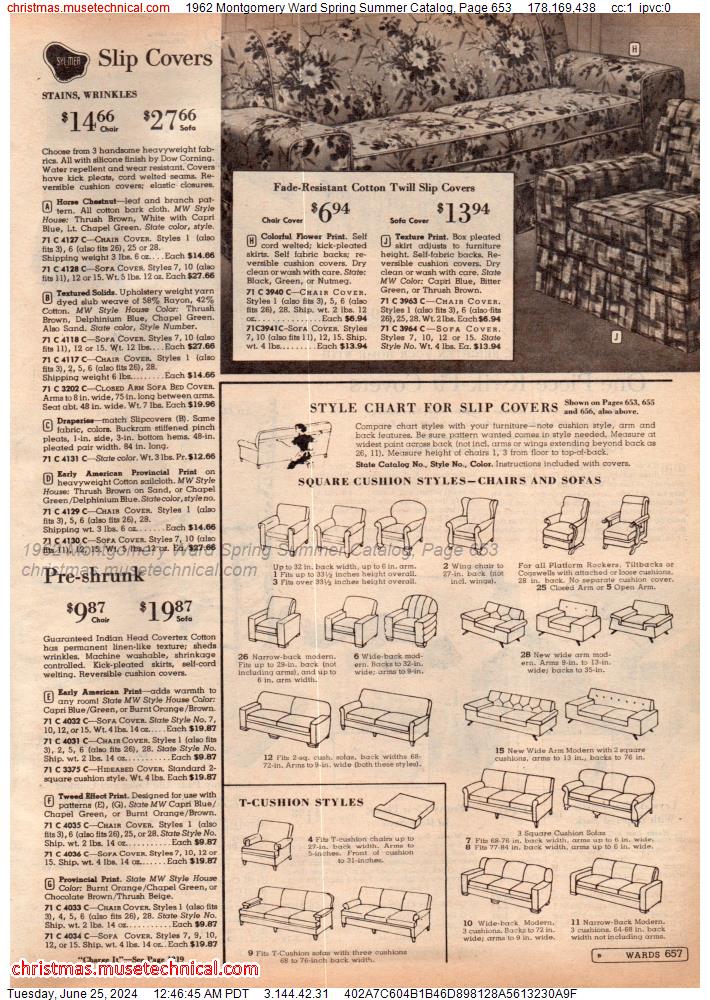 1962 Montgomery Ward Spring Summer Catalog, Page 653
