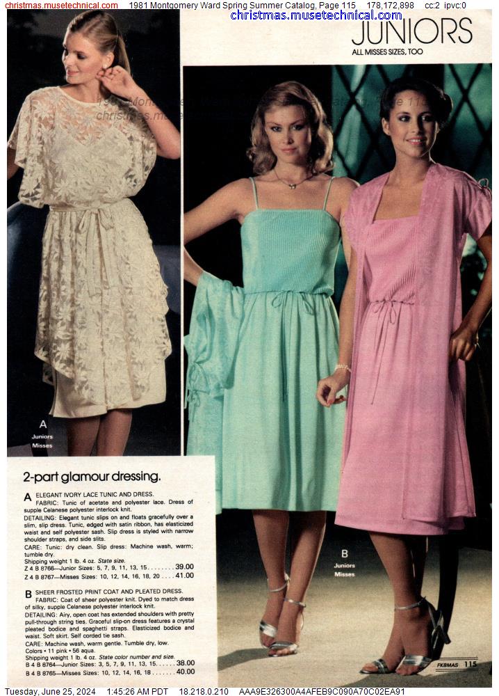 1981 Montgomery Ward Spring Summer Catalog, Page 115