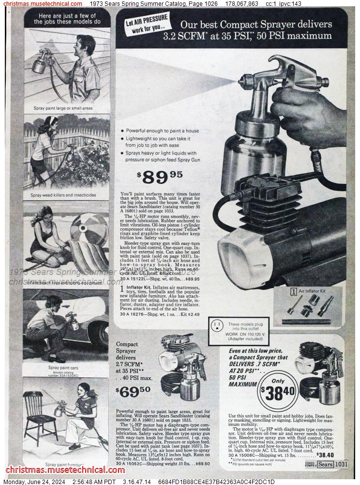 1973 Sears Spring Summer Catalog, Page 1026