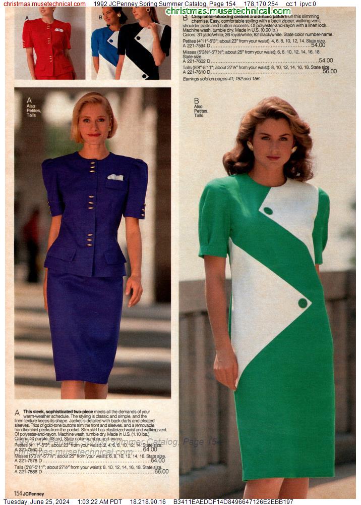 1992 JCPenney Spring Summer Catalog, Page 154