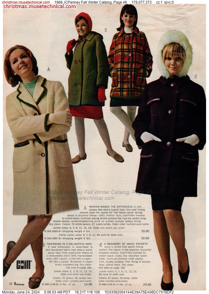 1966 JCPenney Fall Winter Catalog, Page 46