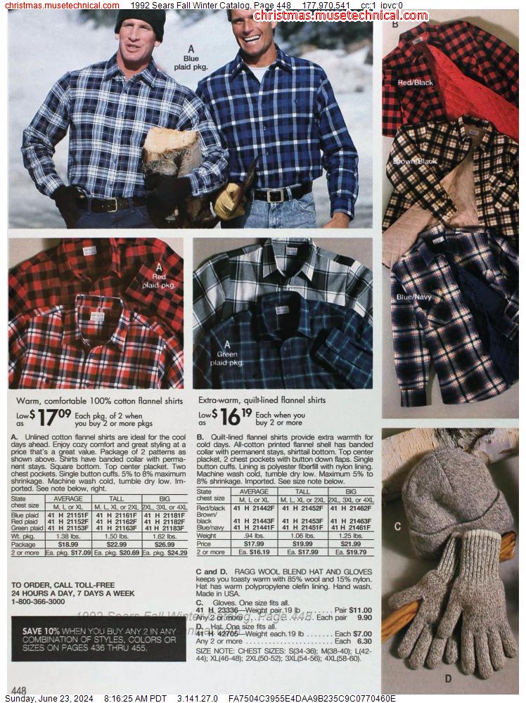 1992 Sears Fall Winter Catalog, Page 448