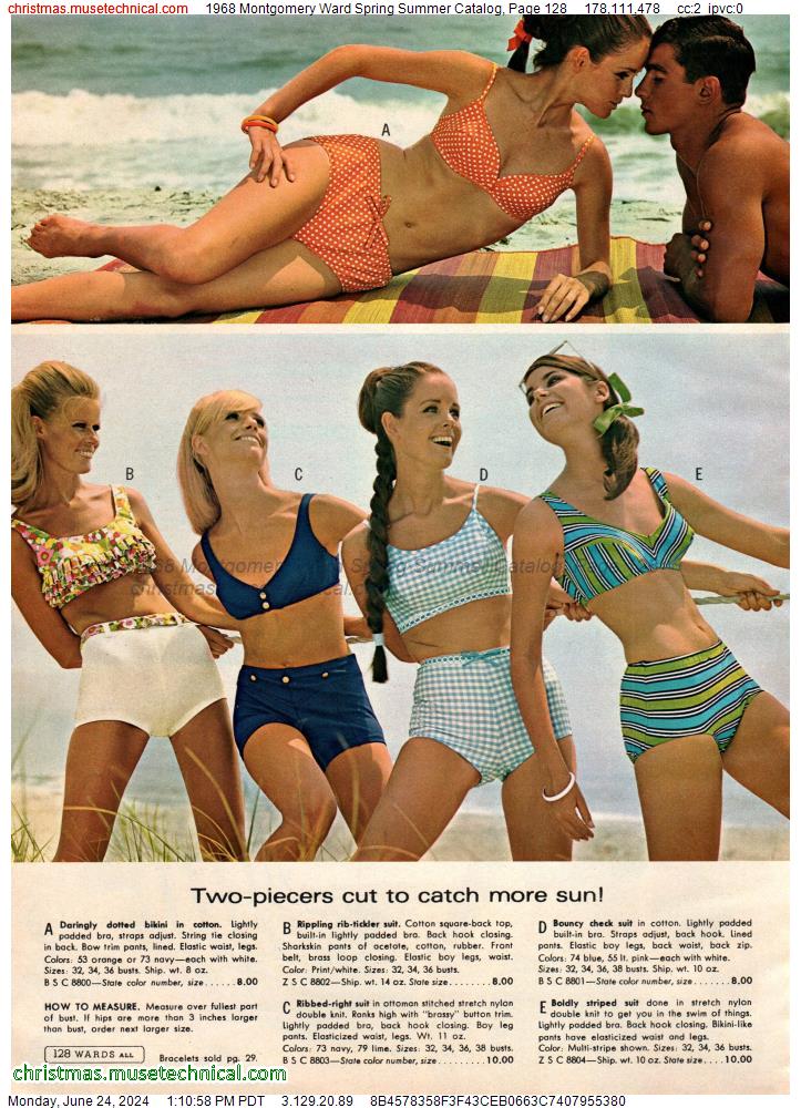 1968 Montgomery Ward Spring Summer Catalog, Page 128