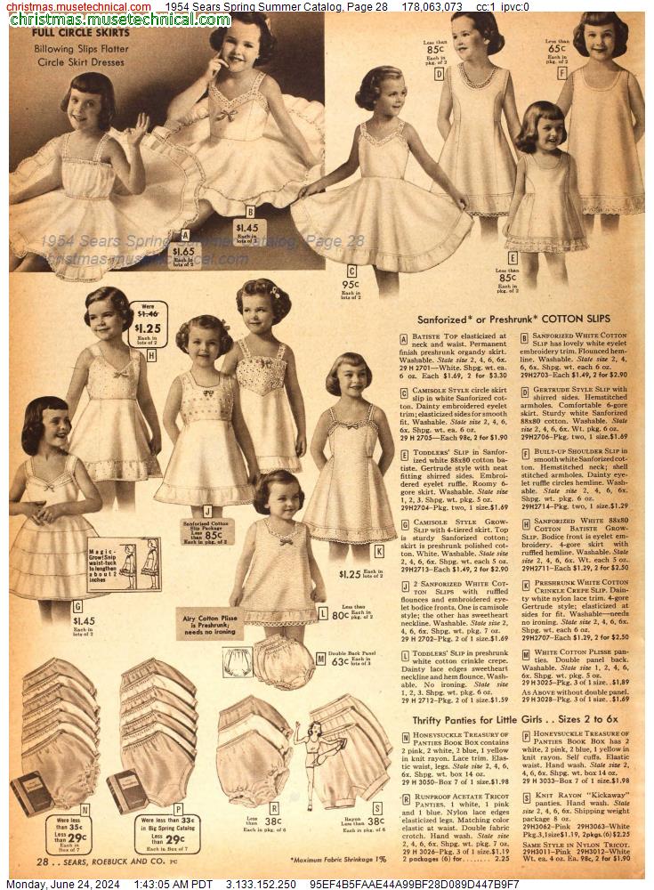 1954 Sears Spring Summer Catalog, Page 28