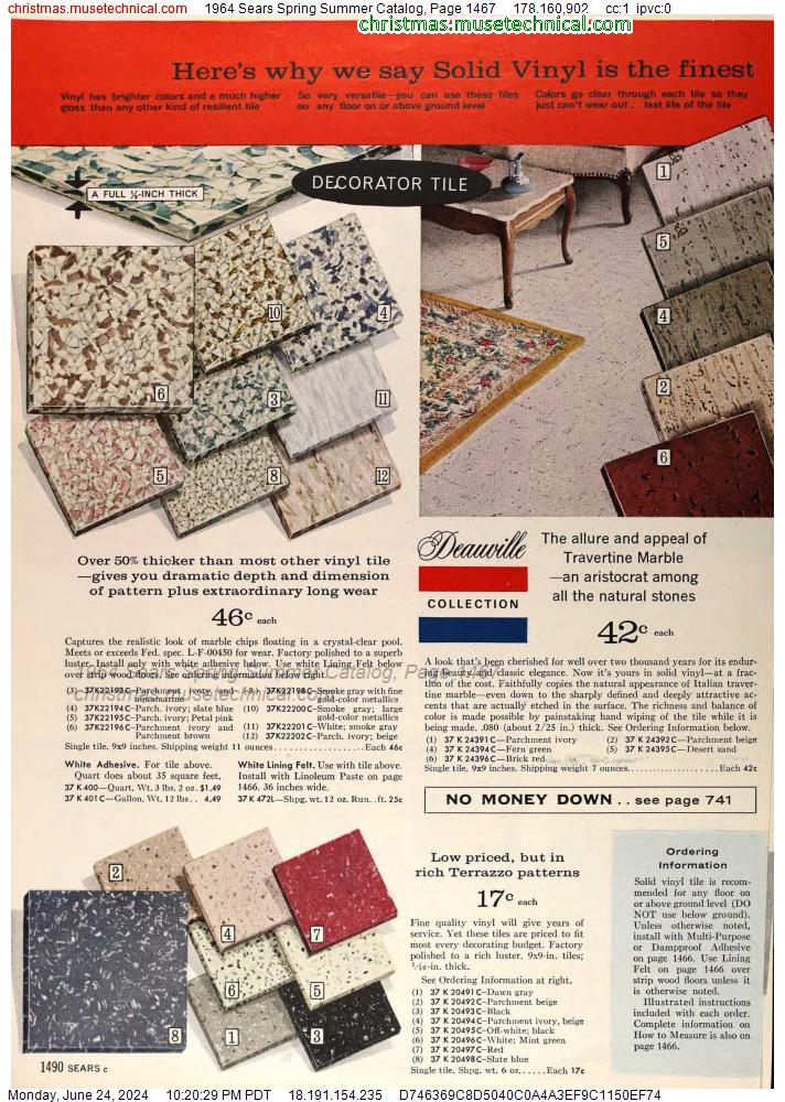 1964 Sears Spring Summer Catalog, Page 1467