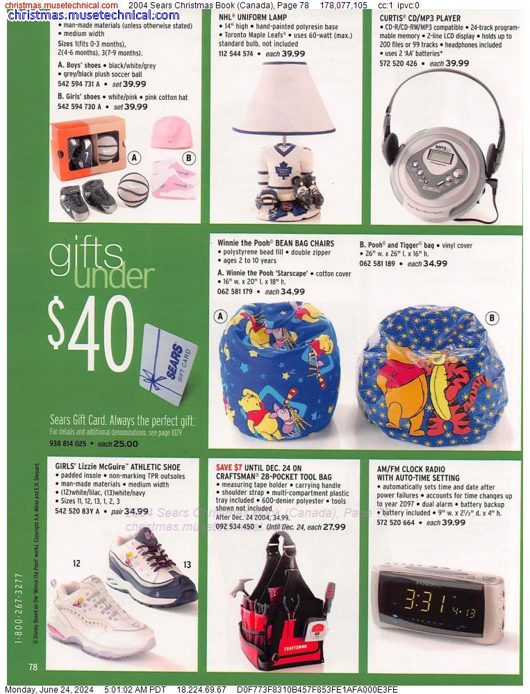 2004 Sears Christmas Book (Canada), Page 78