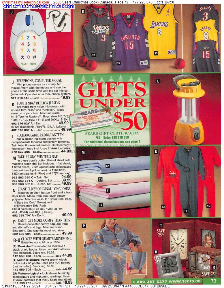 2000 Sears Christmas Book (Canada), Page 73