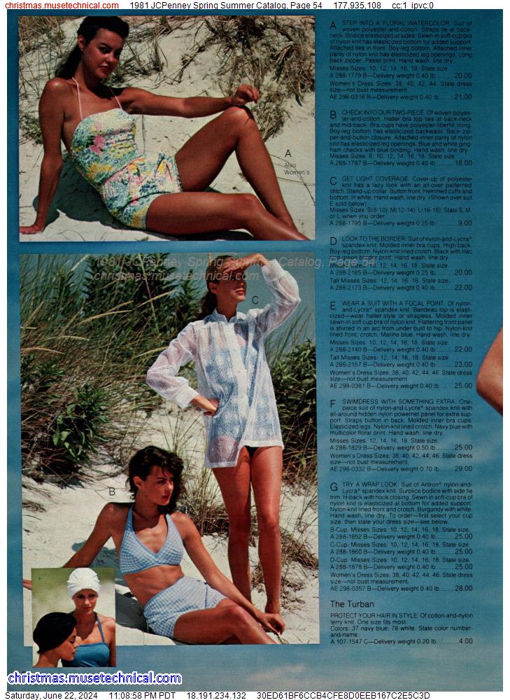 1981 JCPenney Spring Summer Catalog, Page 54