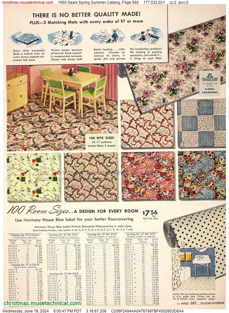 1950 Sears Spring Summer Catalog, Page 590