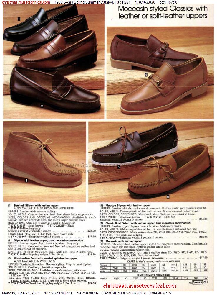 1982 Sears Spring Summer Catalog, Page 281