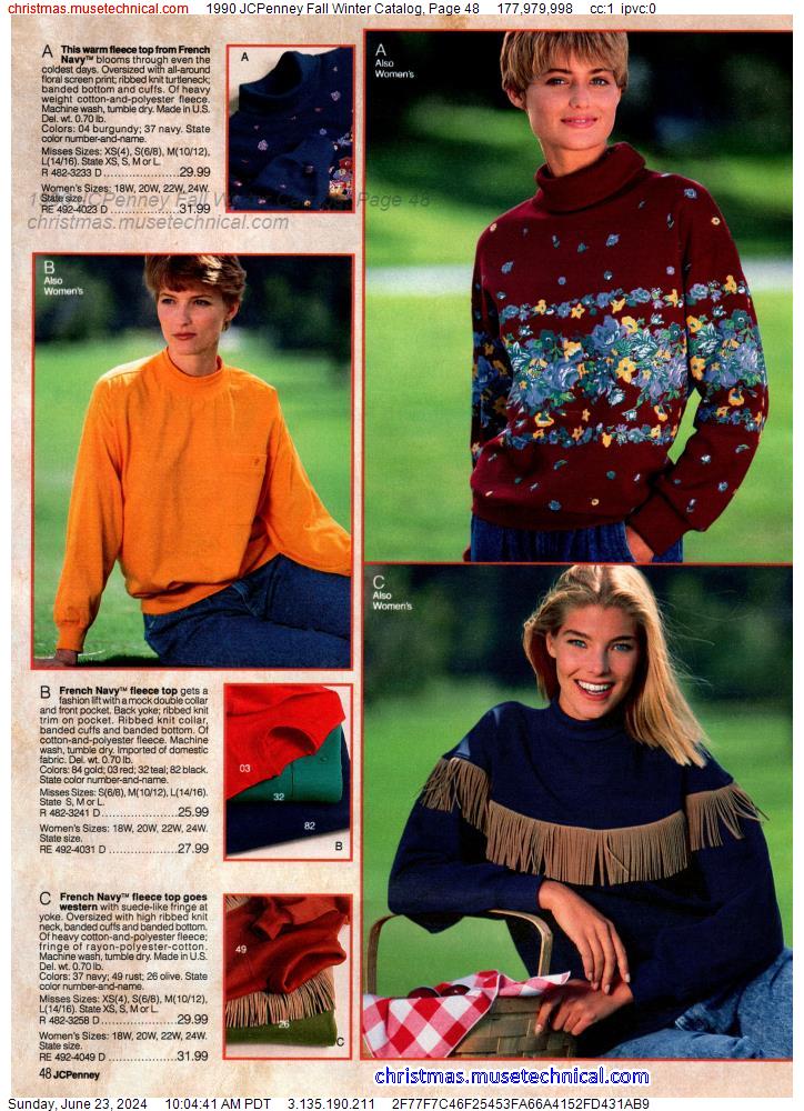 1990 JCPenney Fall Winter Catalog, Page 48