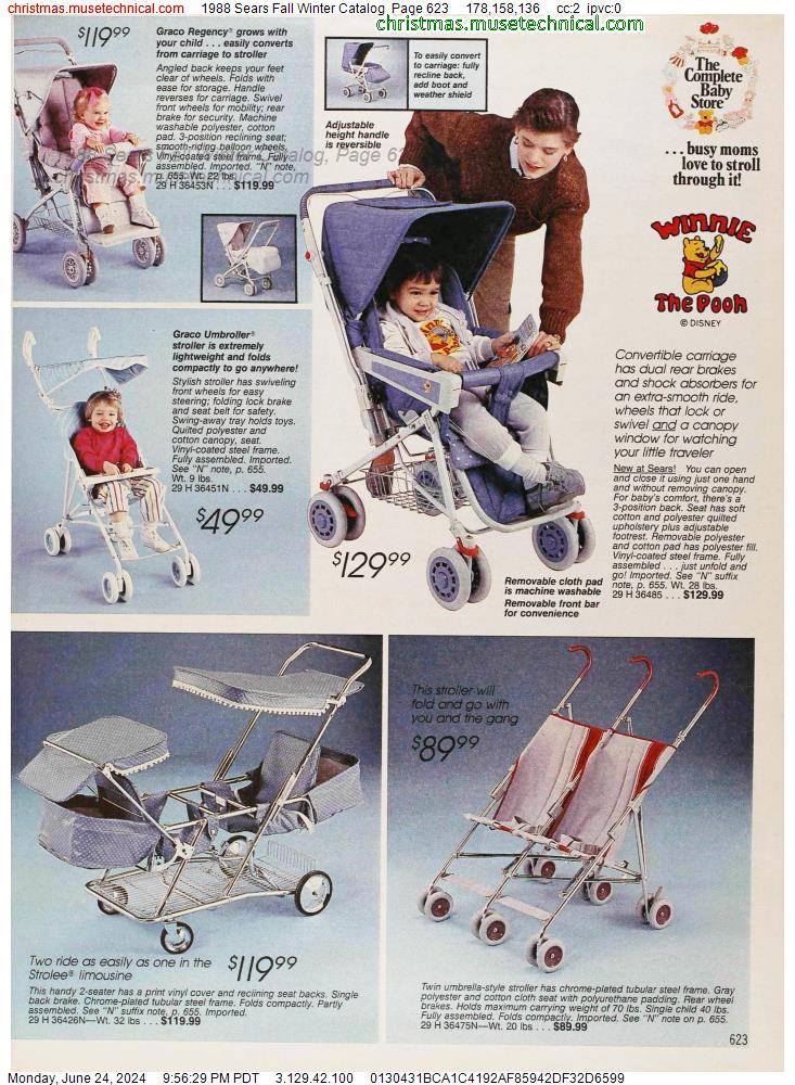 1988 Sears Fall Winter Catalog, Page 623