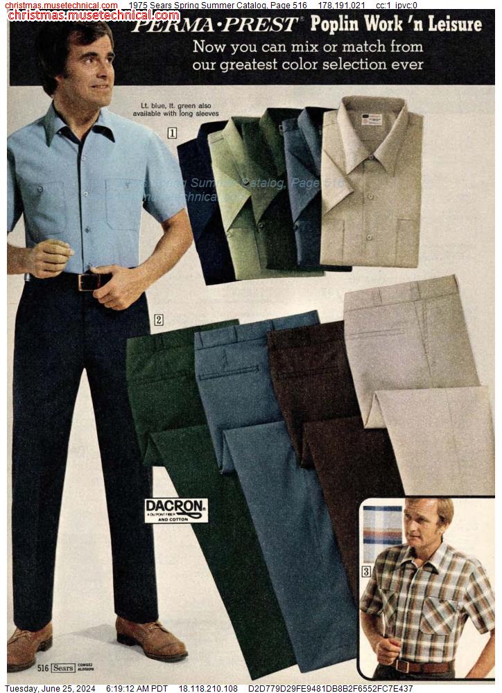 1975 Sears Spring Summer Catalog, Page 516