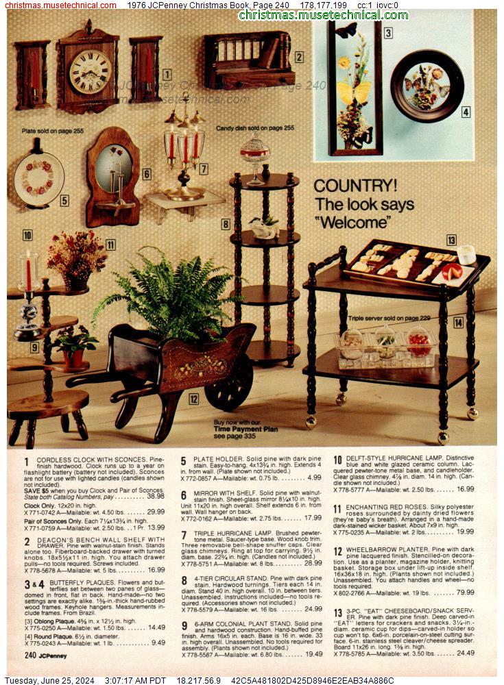 1976 JCPenney Christmas Book, Page 240