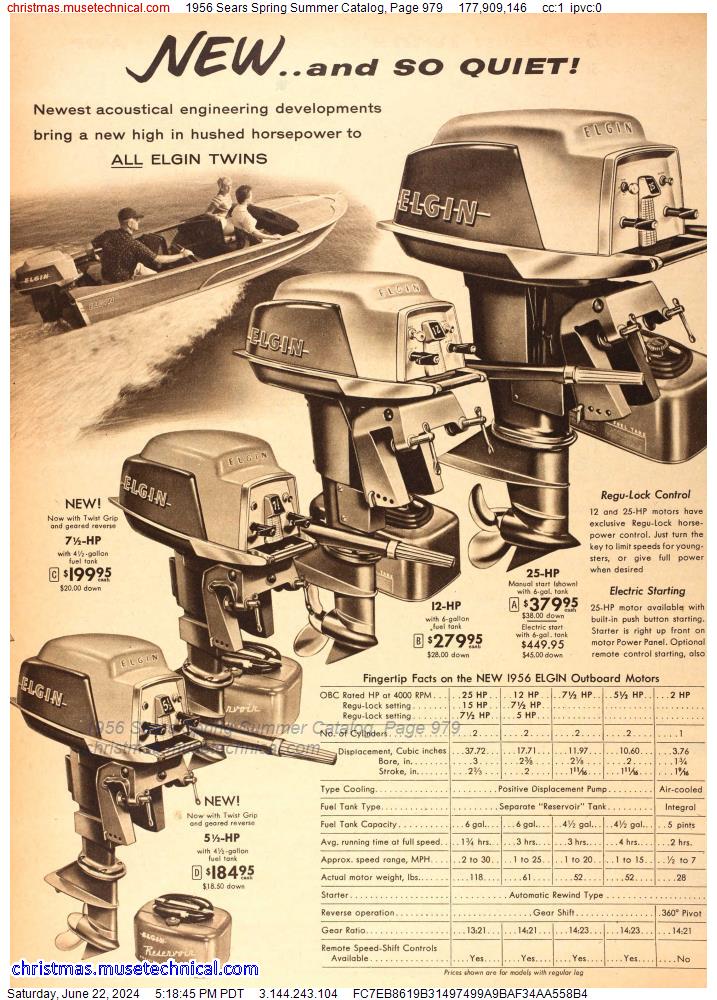 1956 Sears Spring Summer Catalog, Page 979