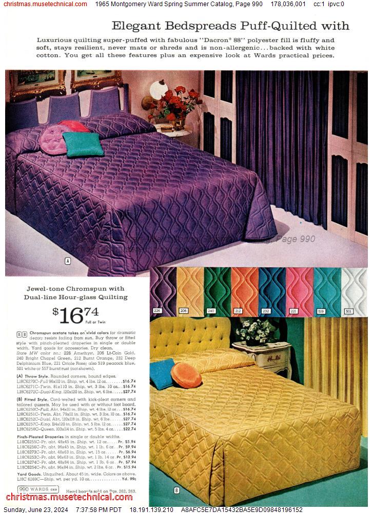 1965 Montgomery Ward Spring Summer Catalog, Page 990