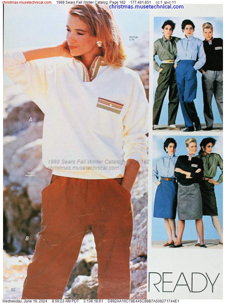1988 Sears Fall Winter Catalog, Page 162