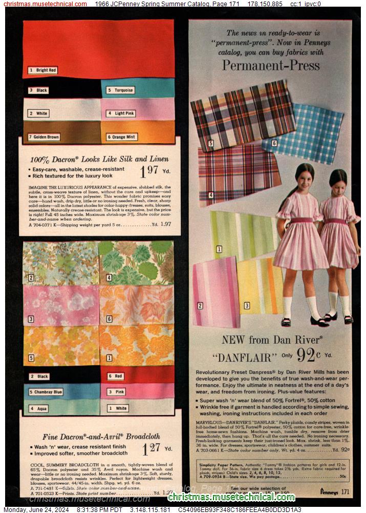 1966 JCPenney Spring Summer Catalog, Page 171
