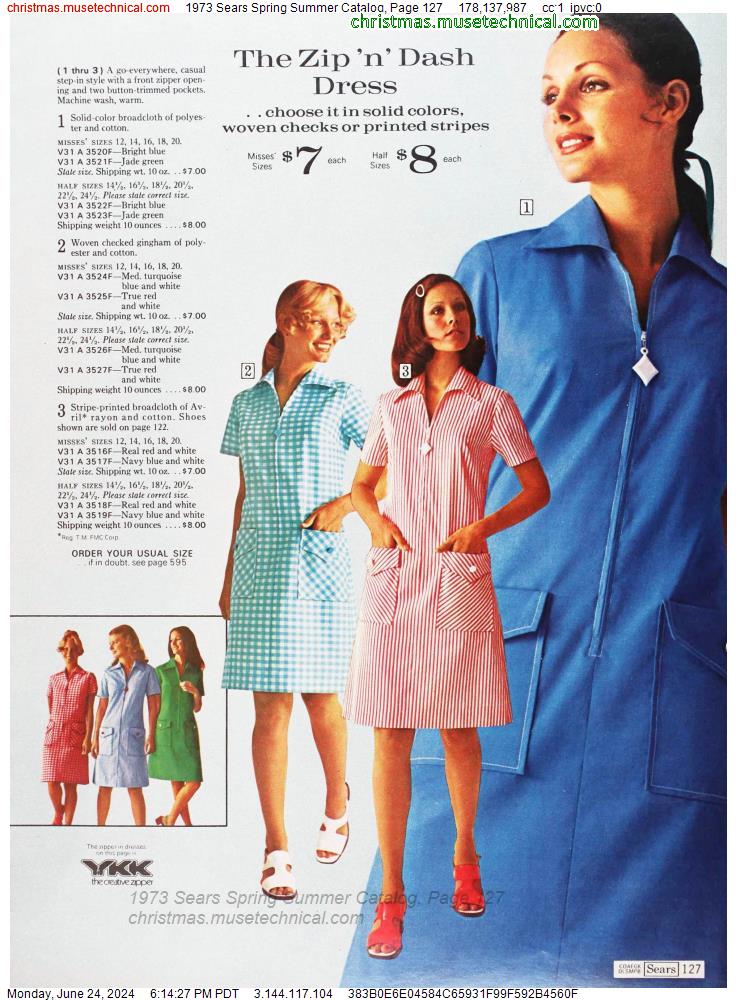 1973 Sears Spring Summer Catalog, Page 127