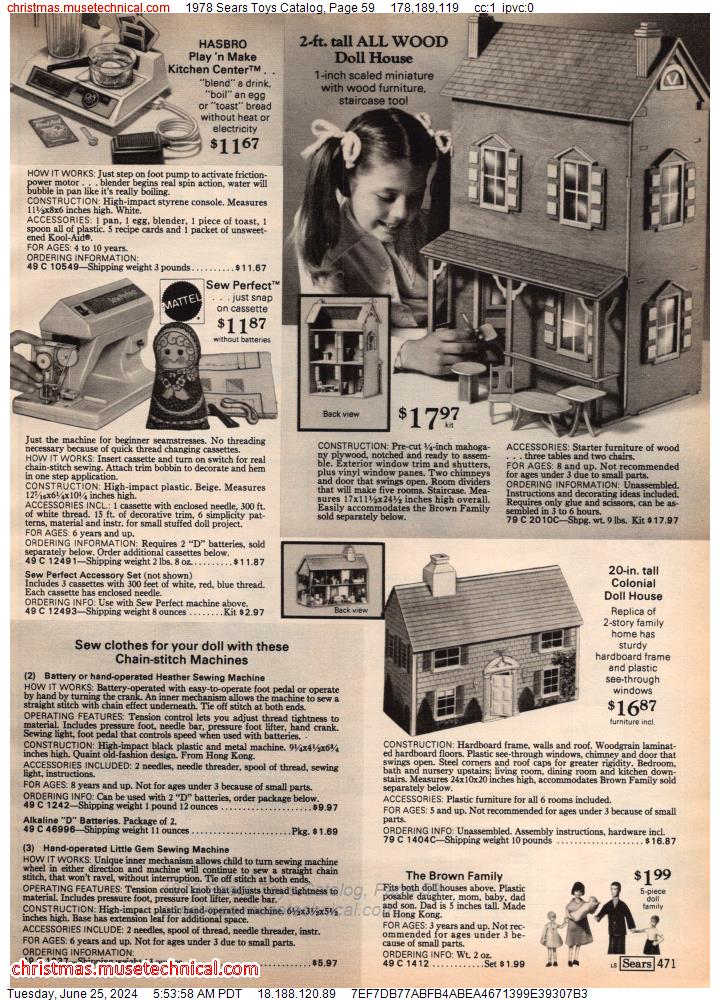 1978 Sears Toys Catalog, Page 59