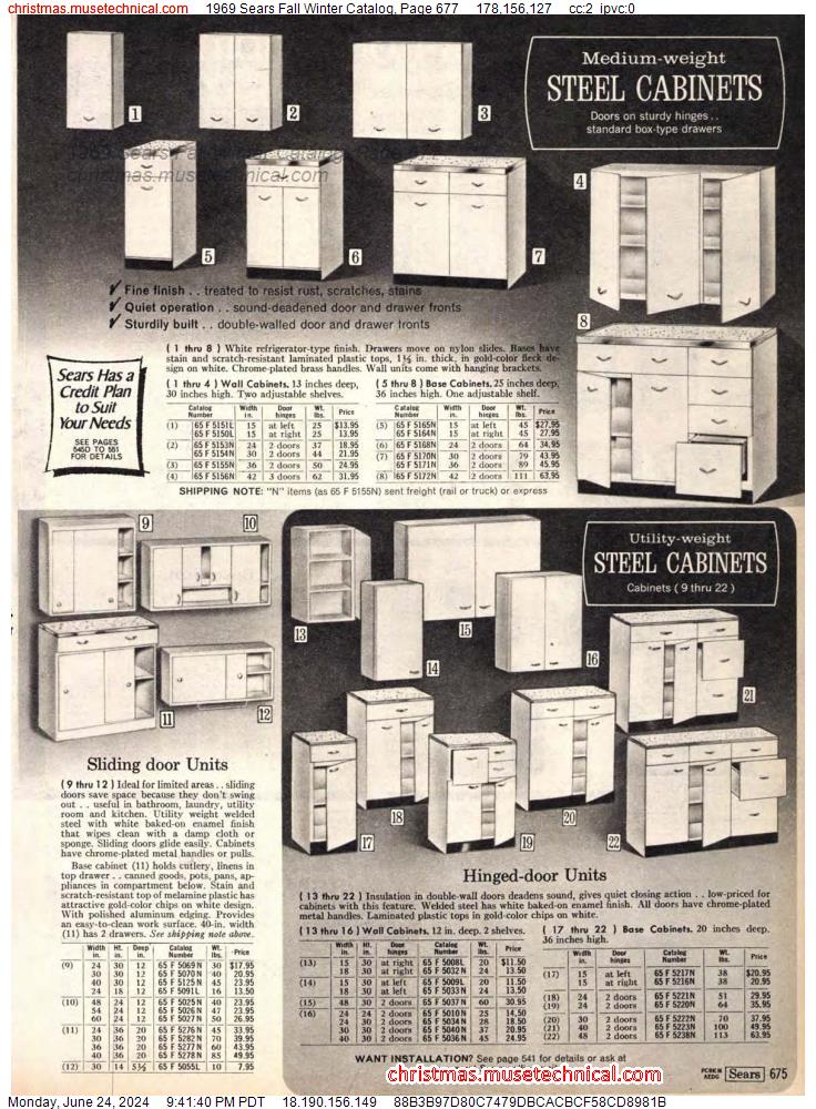 1969 Sears Fall Winter Catalog, Page 677