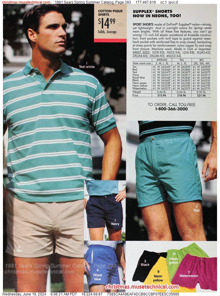 1991 Sears Spring Summer Catalog, Page 393