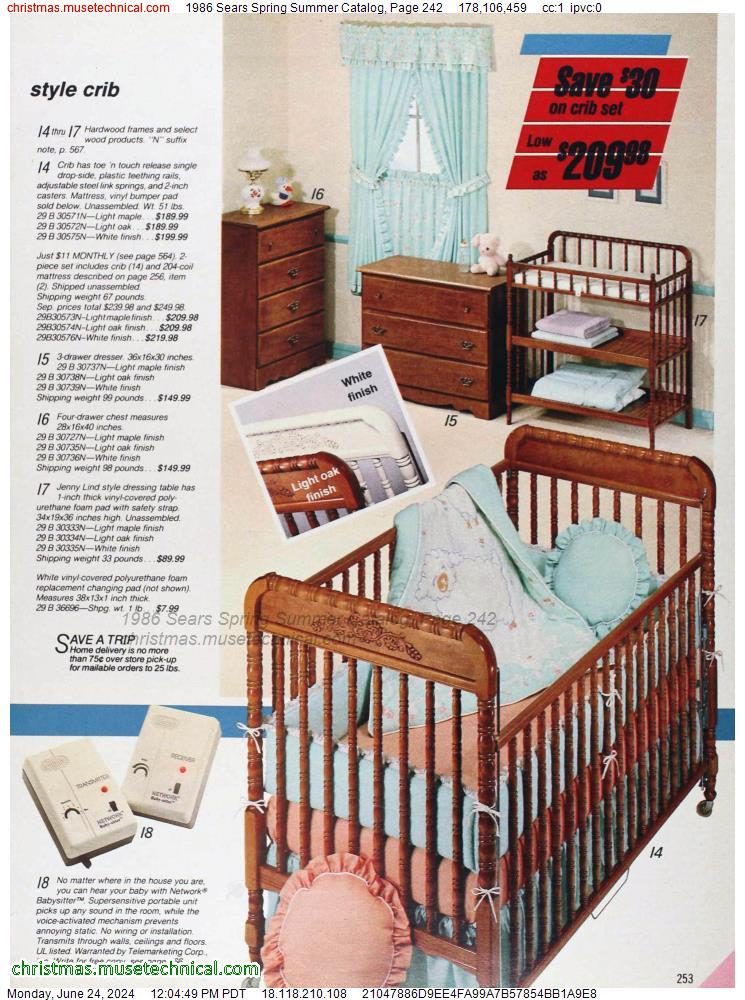 1986 Sears Spring Summer Catalog, Page 242