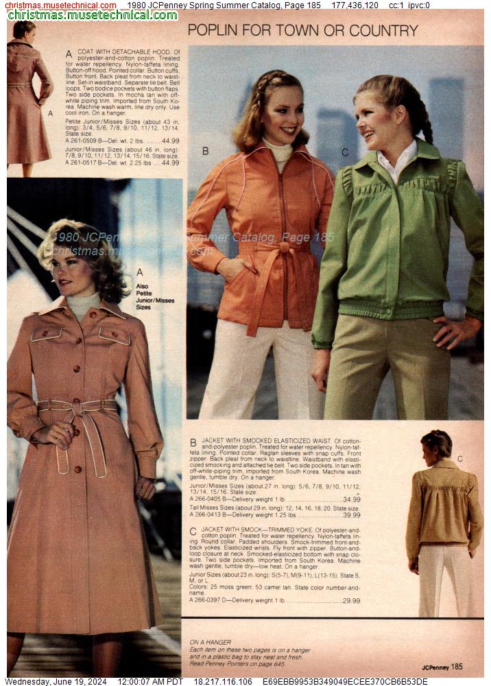 1980 JCPenney Spring Summer Catalog, Page 185