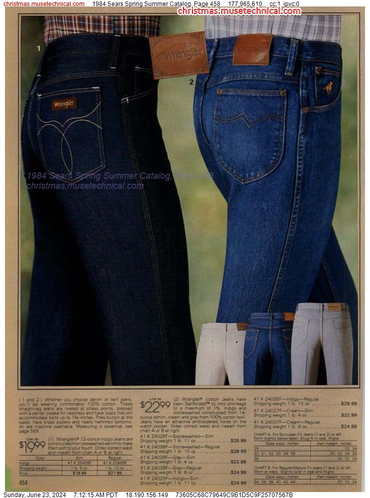 1984 Sears Spring Summer Catalog, Page 458