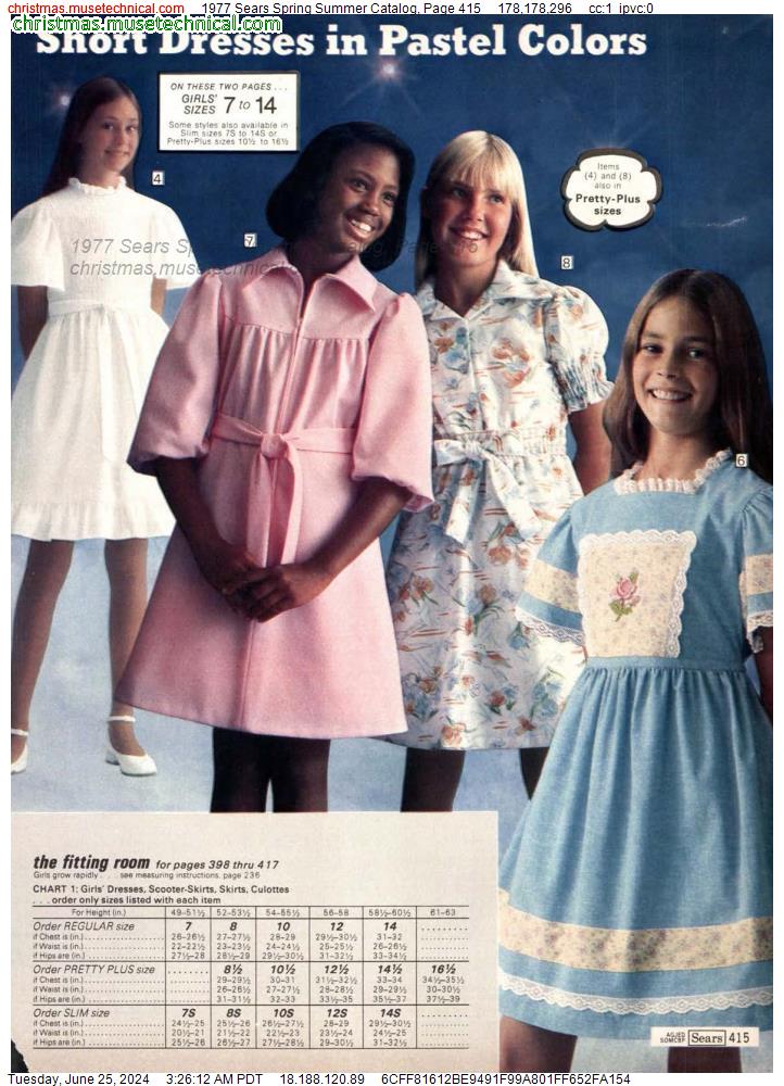 1977 Sears Spring Summer Catalog, Page 415
