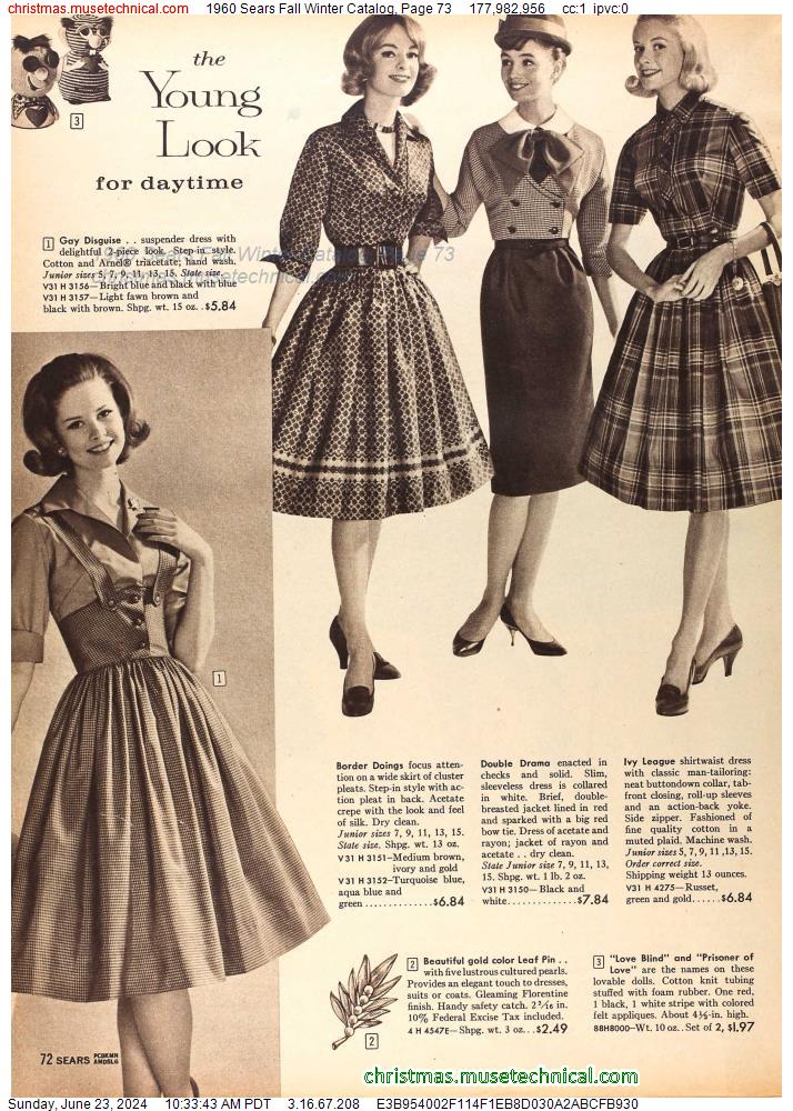 1960 Sears Fall Winter Catalog, Page 73