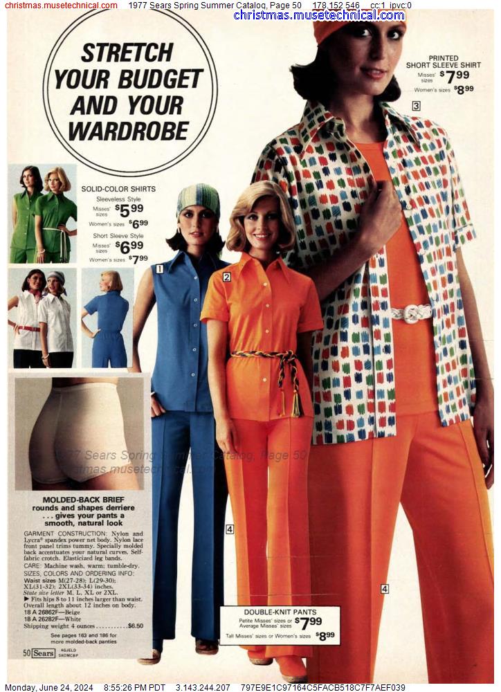 1977 Sears Spring Summer Catalog, Page 50