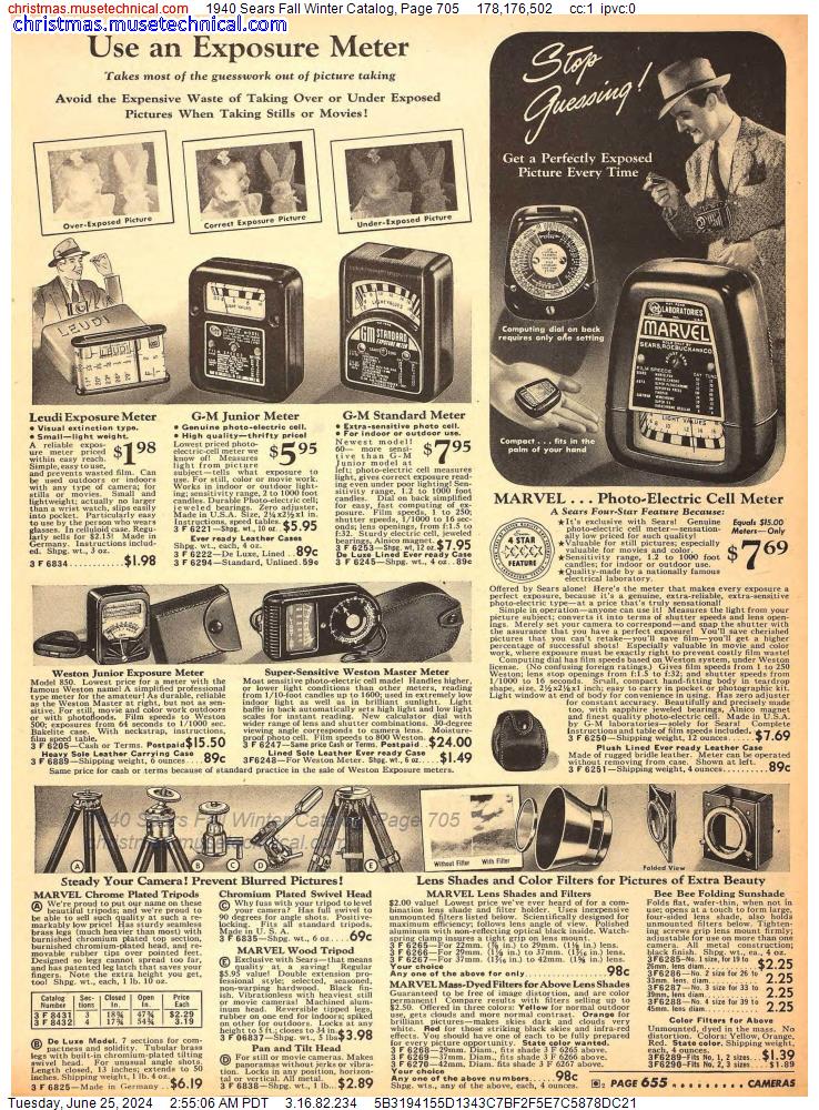 1940 Sears Fall Winter Catalog, Page 705