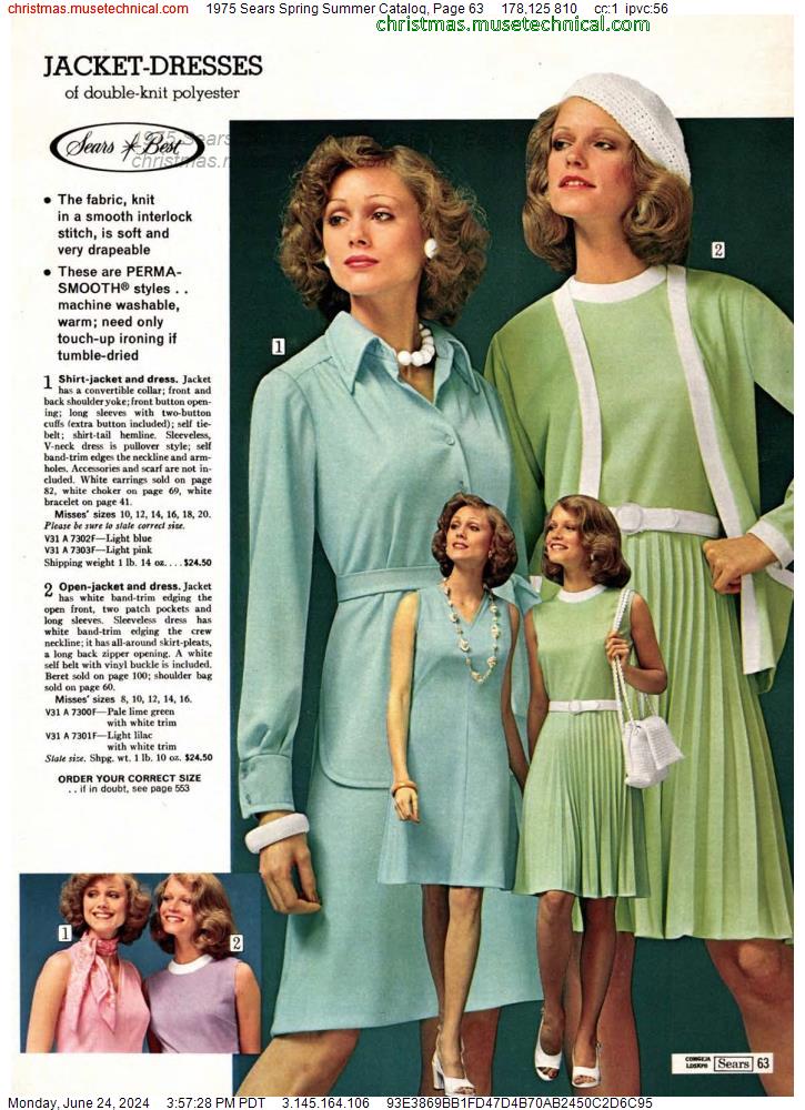 1975 Sears Spring Summer Catalog, Page 63