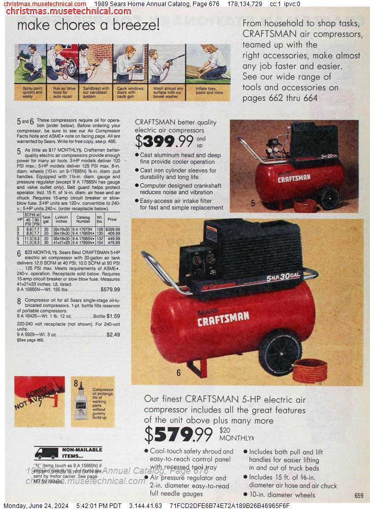 1989 Sears Home Annual Catalog, Page 676
